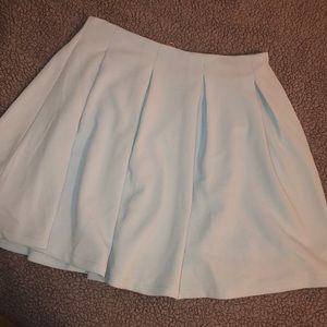 light blue formal skater skirt